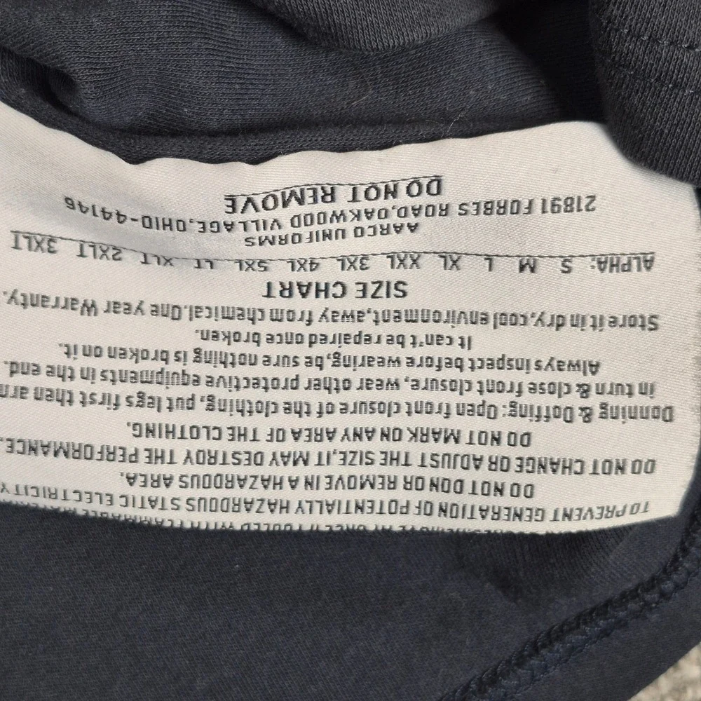 Forge FR Henley‎ Shirt Mens Large Navy Blue Flame Resistant Workwear NFPA 2112